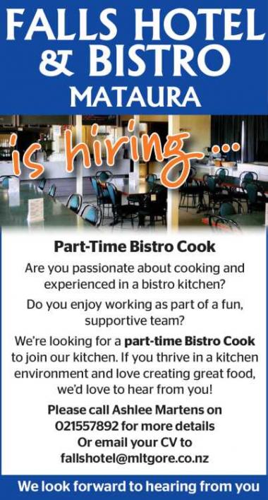 Part-Time Bistro Cook