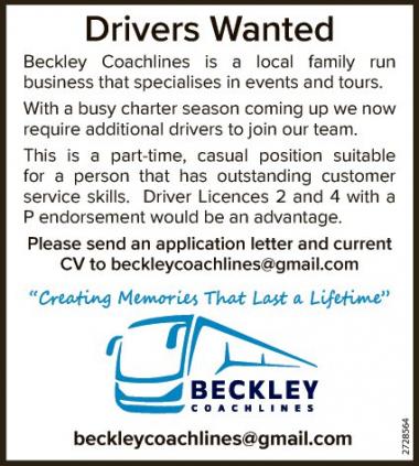 Drivers Wanted