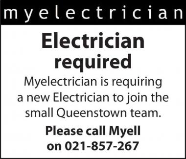 Electrician required