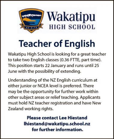 Teacher of English