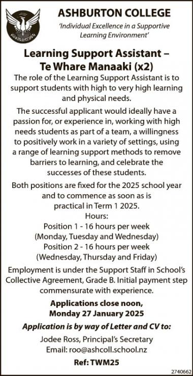 Learning Support Assistant –