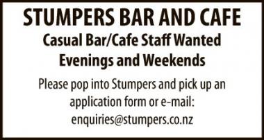 Casual Bar/Cafe Staff Wanted