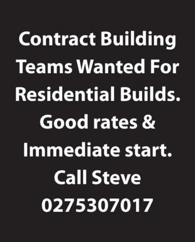 Contract Building Teams Wanted