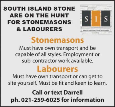 Stonemasons & Labourers
