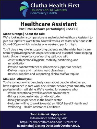Healthcare Assistant