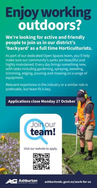 Enjoy working outdoors?