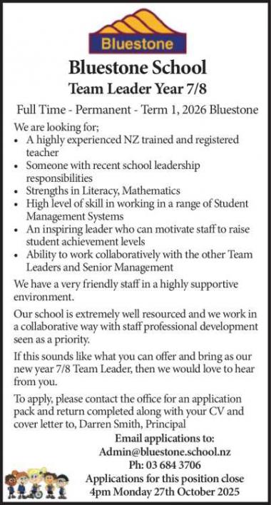 Team Leader Year 7/8