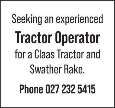 Tractor Operator
