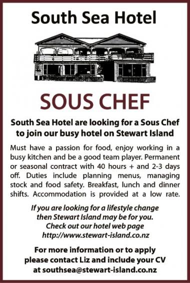 SOUS CHEF