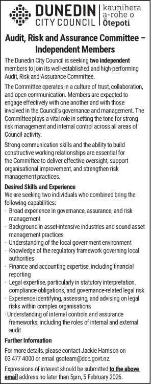 Audit, Risk and Assurance Committee –