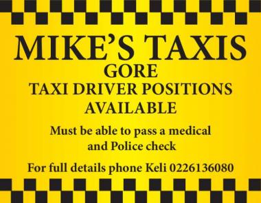 TAXI DRIVER POSITIONS AVAILABLE