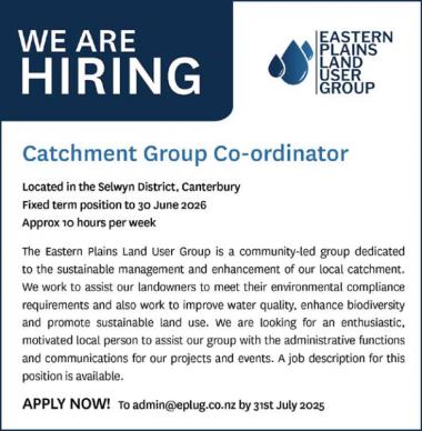 Catchment Group Co-ordinator