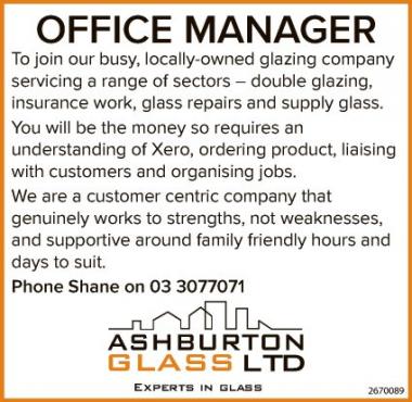 OFFICE MANAGER in Canterbury