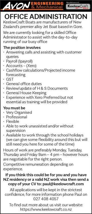 OFFICE ADMINISTRATION in Southland