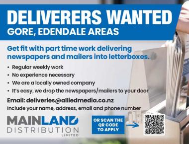 Deliverers Wanted