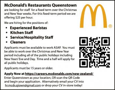 McDonald’s Restaurants Queenstown