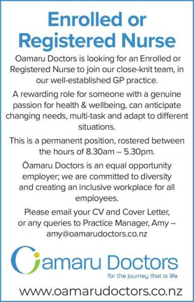 Enrolled or Registered Nurse