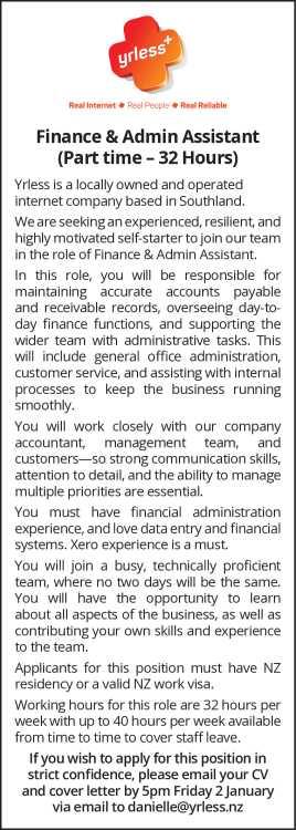 Finance & Admin Assistant