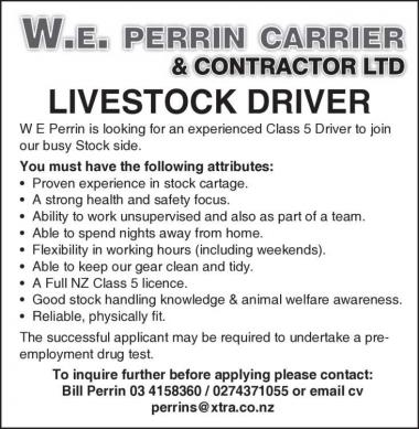 LIVESTOCK DRIVER