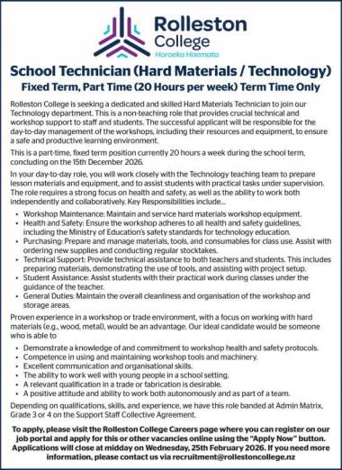Hard Materials Technician