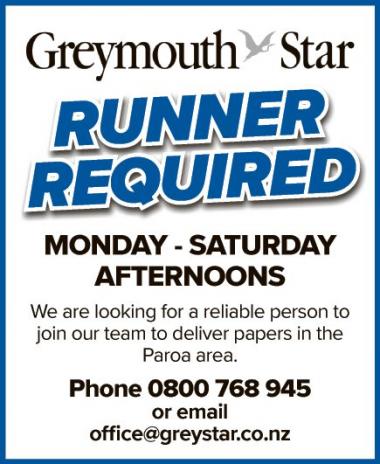 RUNNER REQUIRED