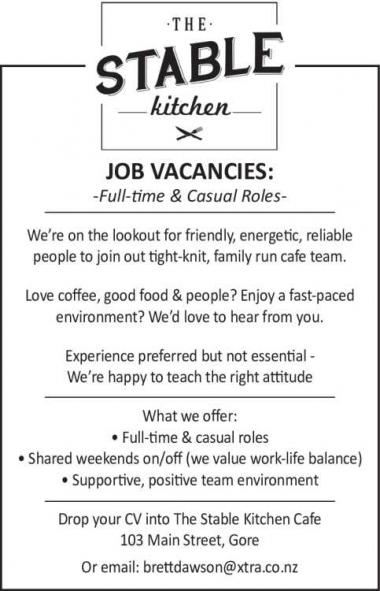 JOB VACANCIES: