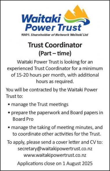 Trust Coordinator in Otago