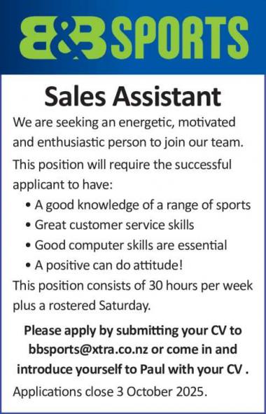 Sales Assistant