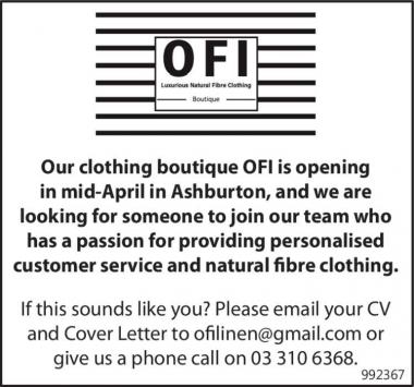 Retail Sales Assistant