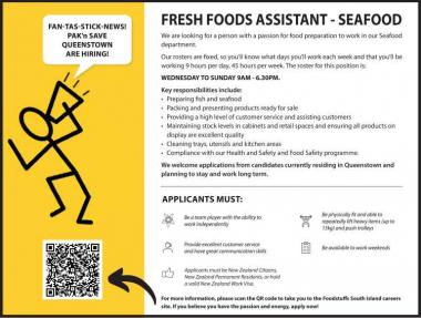 FRESH FOODS ASSISTANT - SEAFOOD