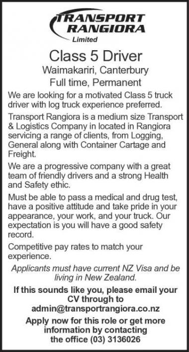 Class 5 Driver