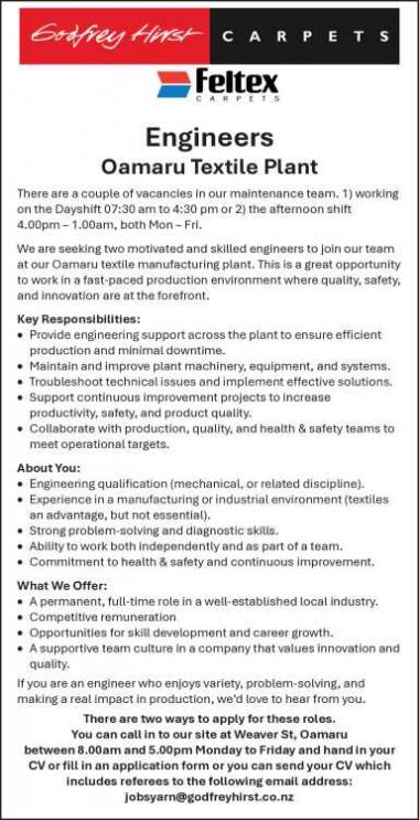 Engineers in Otago
