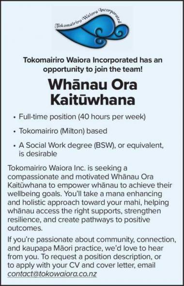 Whanau Ora Kaituwhana in Otago