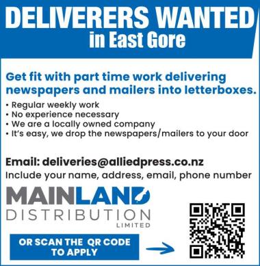 DELIVERERS WANTED