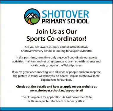 Join Us as Our Sports Co-ordinator!