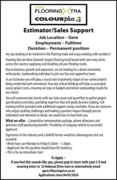 Estimator/Sales Support