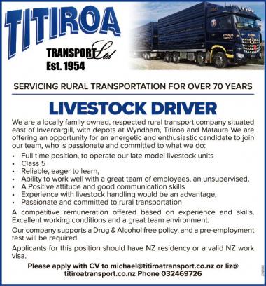 LIVESTOCK DRIVER