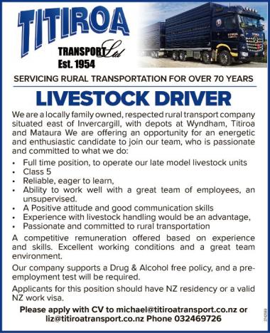 LIVESTOCK DRIVER