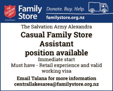 Casual Family Store Assistant