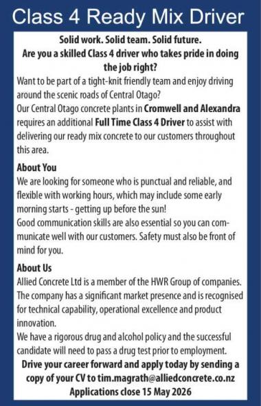 Class 4 Driver Queenstown