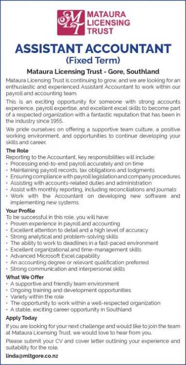 ASSISTANT ACCOUNTANT