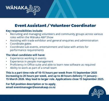 Event Assistant/Volunteer Coordinator
