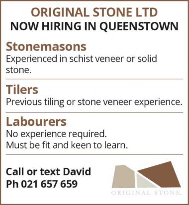 NOW HIRING IN QUEENSTOWN