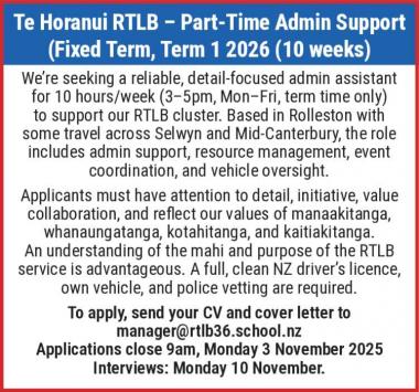 Part-Time Admin Support in Canterbury