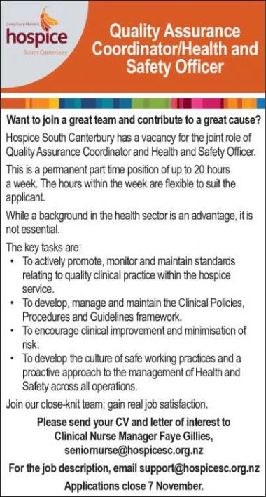 Quality Assurance Coordinator/