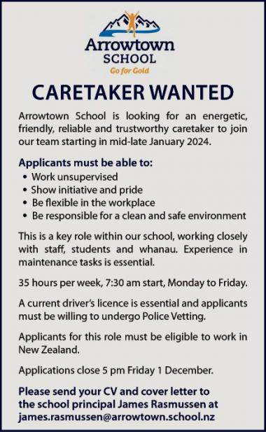Caretaker Wanted