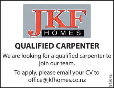 QUALIFIED CARPENTER in Canterbury
