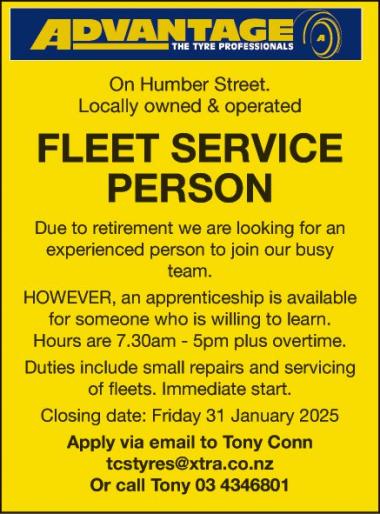 FLEET SERVICE PERSON