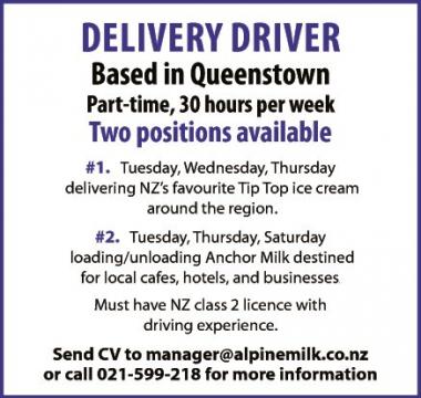 Delivery Driver in Otago