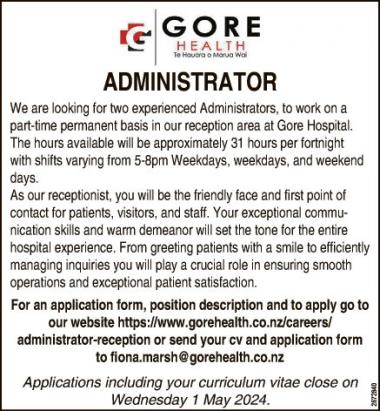 ADMINISTRATOR in Southland